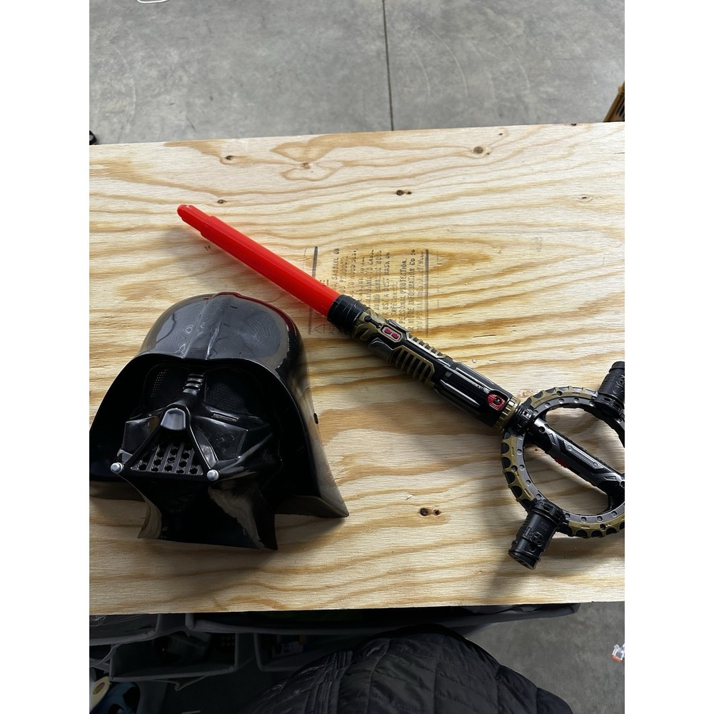 Star Wars Darth Vader Mask + Red Inquisitor Bladebuilders Lightsaber‎ –Works